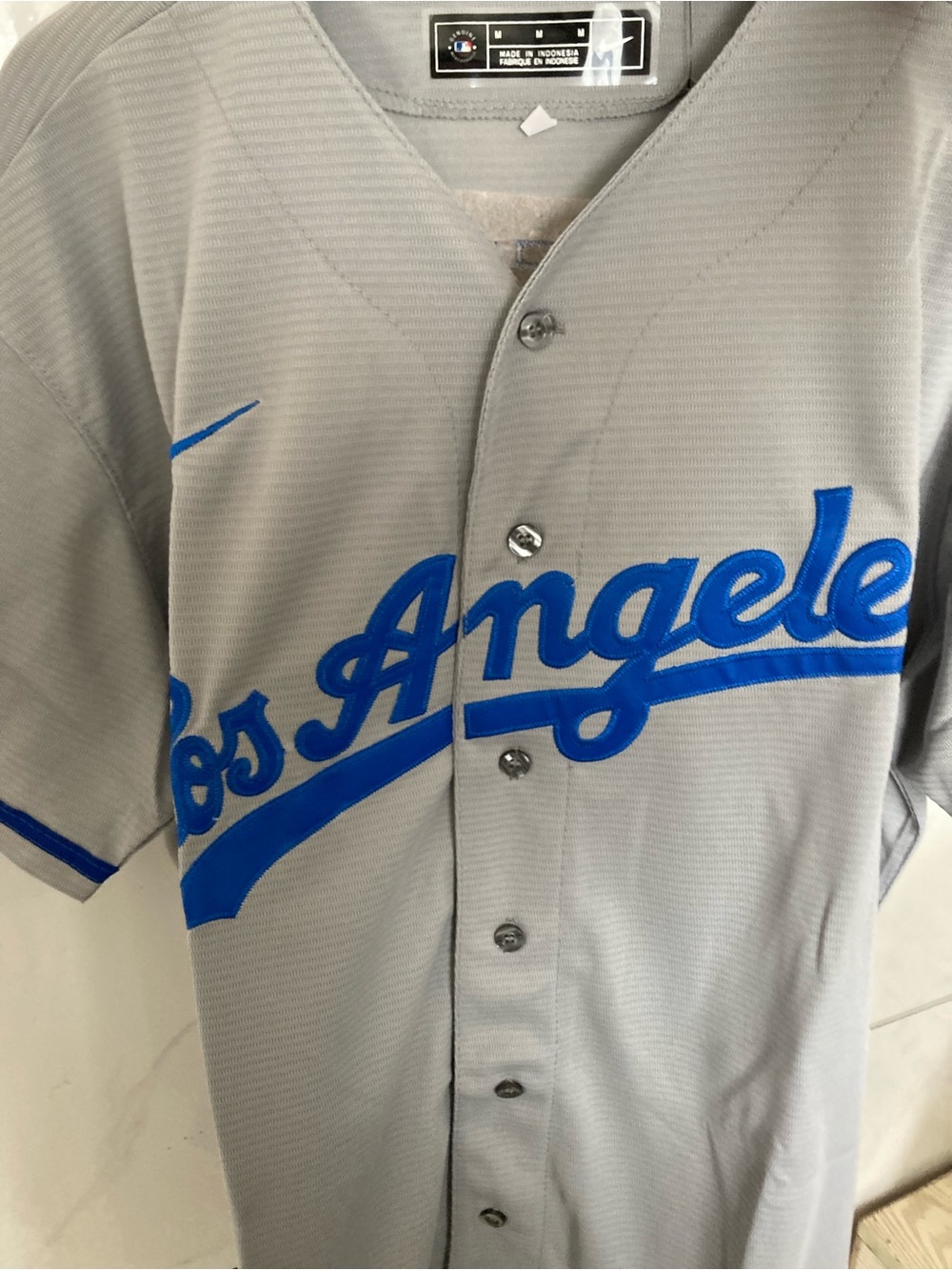 Shohei Ohtani 17 Los Angeles Dodgers Gray Road Authentic MLB Baseball Jersey
